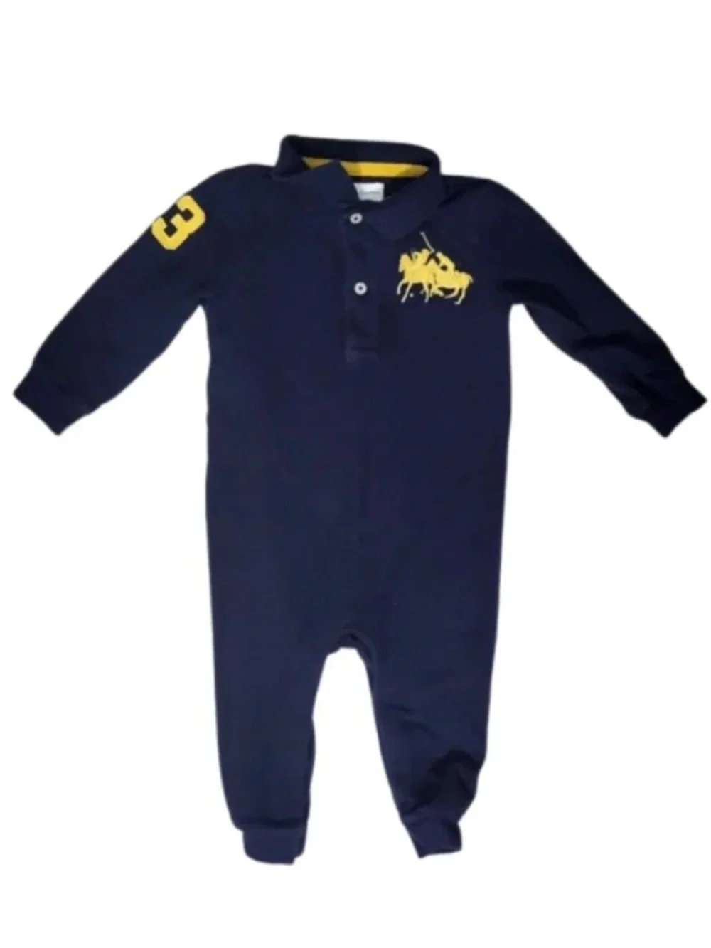 Ralph Lauren Baby Boy Jumpsuit Coverall /Romper 3 Months Blue